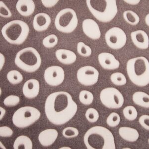 Double Sided Super Soft Cuddle Fleece Fabric Material - CRAZY DONUTS MAUVE