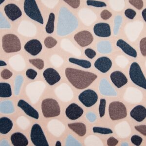 Double Sided Super Soft Cuddle Fleece Fabric Material - PEBBLES DUSTY PINK