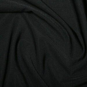 Stretch Lycra Spandex Fabric Material - BLACK
