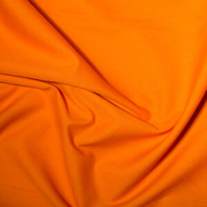 Plain Polycotton Dress Craft Poplin Fabric Material - TANGERINE