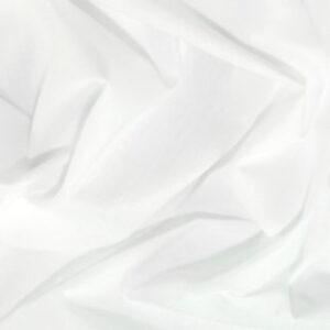 Plain Polycotton Dress Craft Poplin Fabric Material - WHITE