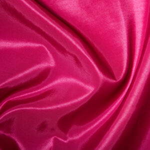 Taffeta Metallic Silk Satin Dress Fabric Material - CERISE