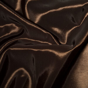 Taffeta Metallic Silk Satin Dress Fabric Material - BROWN