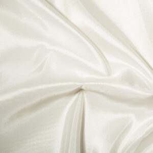 Taffeta Metallic Silk Satin Dress Fabric Material - IVORY