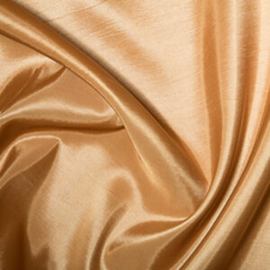 Taffeta Metallic Silk Satin Dress Fabric Material - WHEAT