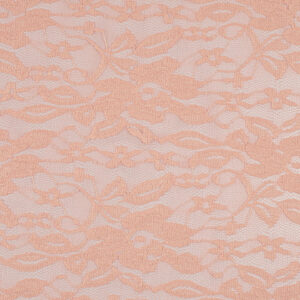 Floral Lace Fiona Fabric Material - SALMON