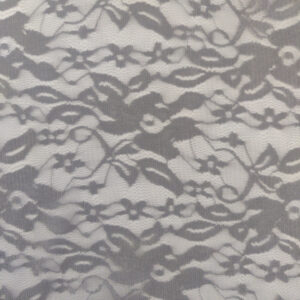 Floral Lace Fiona Fabric Material - GREY