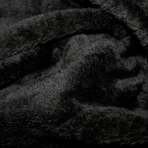 Supersoft Coral Fleece Fabric Material - BLACK