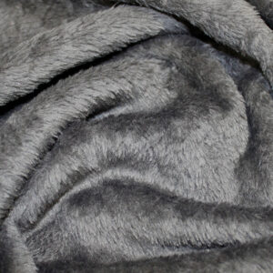 Supersoft Coral Fleece Fabric Material - DARK GREY