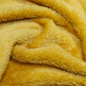 Supersoft Coral Fleece Fabric Material - OCHRE