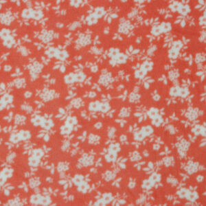 MICRO Soft Fleece Fabric Material FLOWERS - ROSE