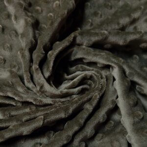 Luxury Supersoft DIMPLE Cuddle Soft Fleece Fabric Material KHAKI
