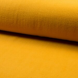 Lambskin Polar Fleece Fabric Material - OCHRE