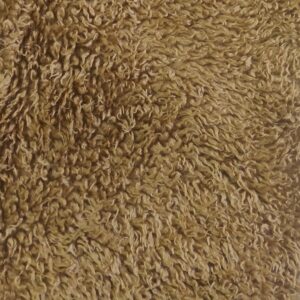 CURLY Teddy Faux Fur Fabric Material - ANTELOPE