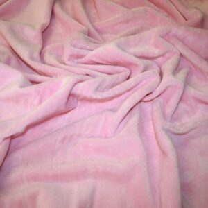 Soft Plush Cuddlesoft Velboa Fleece Fabric PINK
