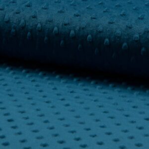 Luxury Supersoft DIMPLE Cuddle Soft Fleece Fabric Material - LT PETROL