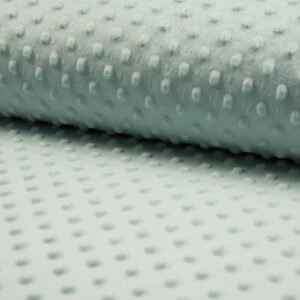 Luxury Supersoft DIMPLE Cuddle Soft Fleece Fabric Material - DUSTY MINT