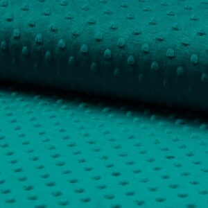 Luxury Supersoft DIMPLE Cuddle Soft Fleece Fabric Material - PETROL