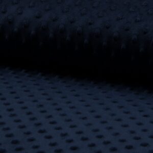 Luxury Supersoft DIMPLE Cuddle Soft Fleece Fabric Material - NAVY