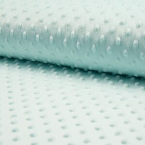 Luxury Supersoft DIMPLE Cuddle Soft Fleece Fabric Material - PALE MINT