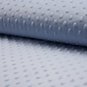 Luxury Supersoft DIMPLE Cuddle Soft Fleece Fabric Material - DUSTY BLUE