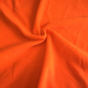 QUALITY Anti Pil Polar Fleece Fabric Material - HI VIZ ORANGE