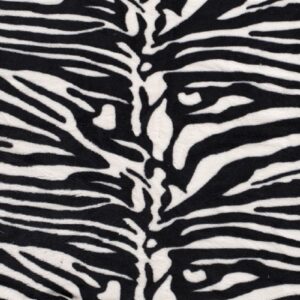 Luxury Double Sided Coral Cuddle Fleece Fabric Material - WHITE ZEBRA
