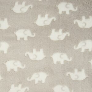 Super Soft Coral Cuddle Fleece Fabric Material - ELEPHANT SAND