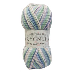 Cygnet PURE BABY PRINTS DK Wool Yarn 100g 1838 Primrose Petal