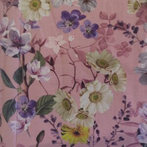 Cotton Lawn Digital Print Fabric Material ROSE C8298