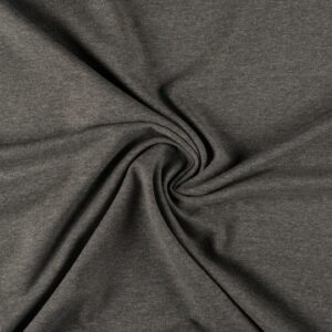 Cotton Jersey Spandex Stretch Dress Fabric Material - DARK GREY