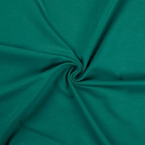 Cotton Jersey Spandex Stretch Dress Fabric Material - EMERALD