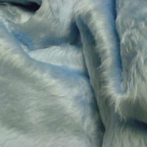 Plain Fun Faux Fur Fabric Material - BABY BLUE