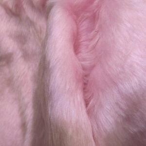 Plain Fun Faux Fur Fabric Material - BABY PINK BLOSSOM