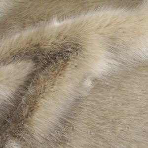 Super Luxury Faux Fur Fabric Material - SWISS BEIGE