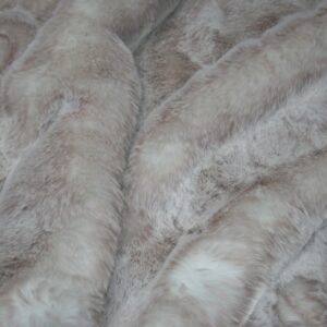 Super Luxury Faux Fur Fabric Material - SUPERSOFT BEIGE FROST
