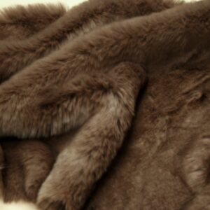 Super Luxury Faux Fur Fabric Material - SUPERSOFT NUT BROWN