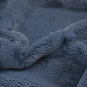 Super Luxury Faux Fur Fabric Material - PLUSH SUPER SOFT BLUE