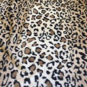 SUPER Luxury MICRO Faux Fur Fabric Material - LEOPARD