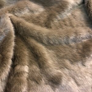 Super Luxury Faux Fur Fabric Material - SWISS TAUPE BROWN