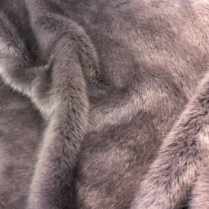 Super Luxury Faux Fur Fabric Material - SWISS GREY MAUVE