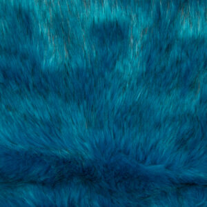 Super Luxury Faux Fur Fabric Material - LONG SKY AQUA