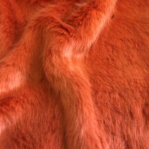 Super Luxury Faux Fur Fabric Material - SWISS TANGERINE