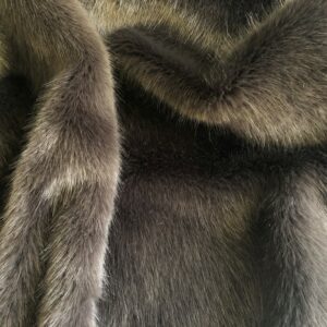Super Luxury Faux Fur Fabric Material - SWISS CHARCOAL