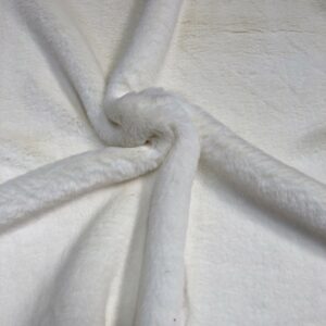Super Luxury Faux Fur Fabric Material SUPER SOFT - ECRU