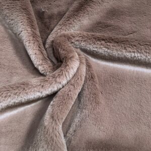 Super Luxury Faux Fur Fabric Material SUPER SOFT - LIGHT BROWN