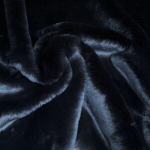 Super Luxury Faux Fur Fabric Material SUPER SOFT - BLACK