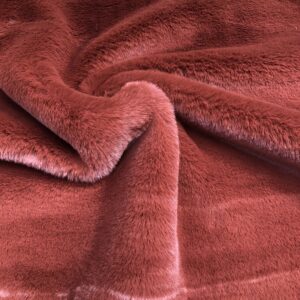 Super Luxury Faux Fur Fabric Material SUPER SOFT - RUST