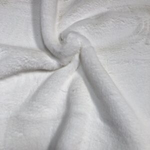 Super Luxury Faux Fur Fabric Material SUPER SOFT - OPTICAL WHITE