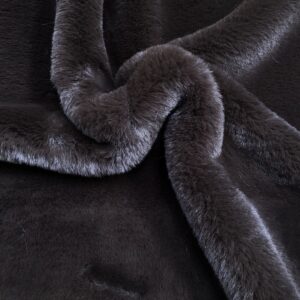 Super Luxury Faux Fur Fabric Material SUPER SOFT - BROWN